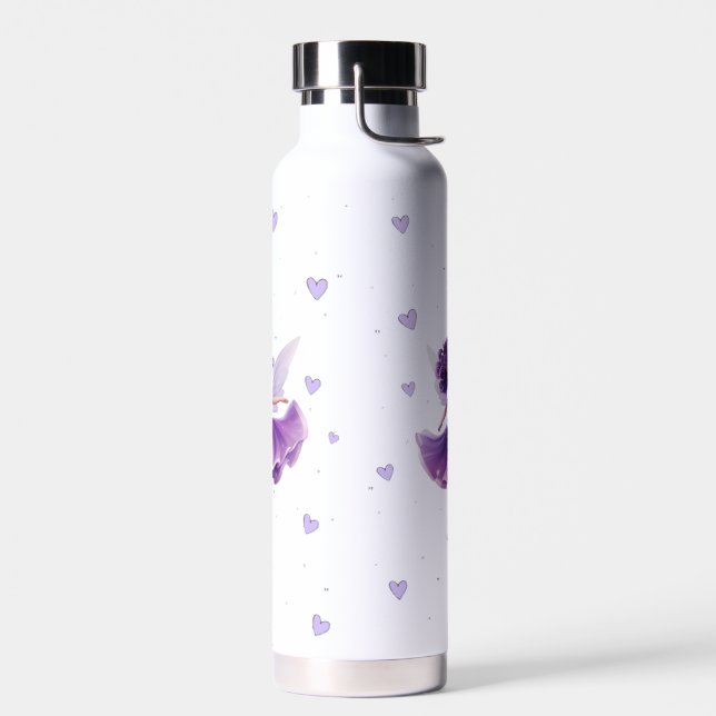 Bouteille d'eau en forme de jolie fée violette (Gauche)