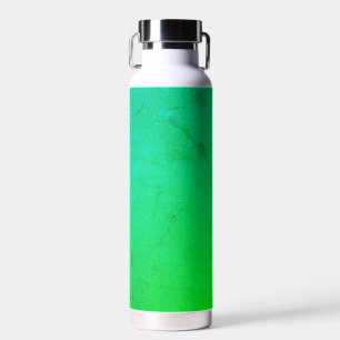Bouteille d'eau en marbre vert néon