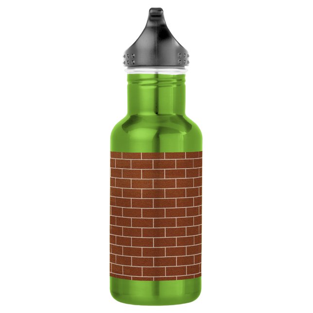 Bouteille d'eau en mur de briques (Droite)
