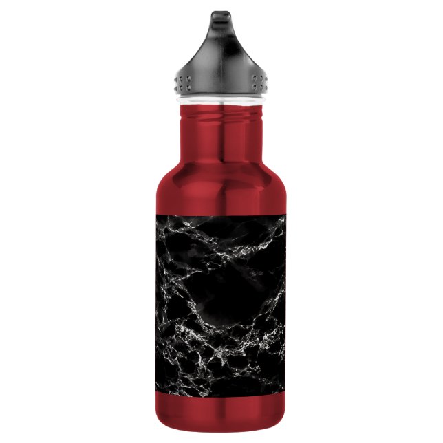 Bouteille d'eau en pierre de marbre noir (Droite)