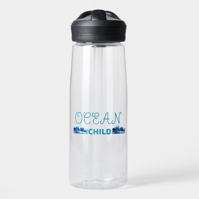 Bouteille D'eau Enfant mignon de l'océan  (Avant)