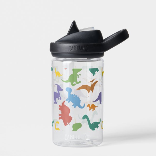 Bouteille D'eau Enfants dinosaures de couleur vive Personnalisés (Gauche)