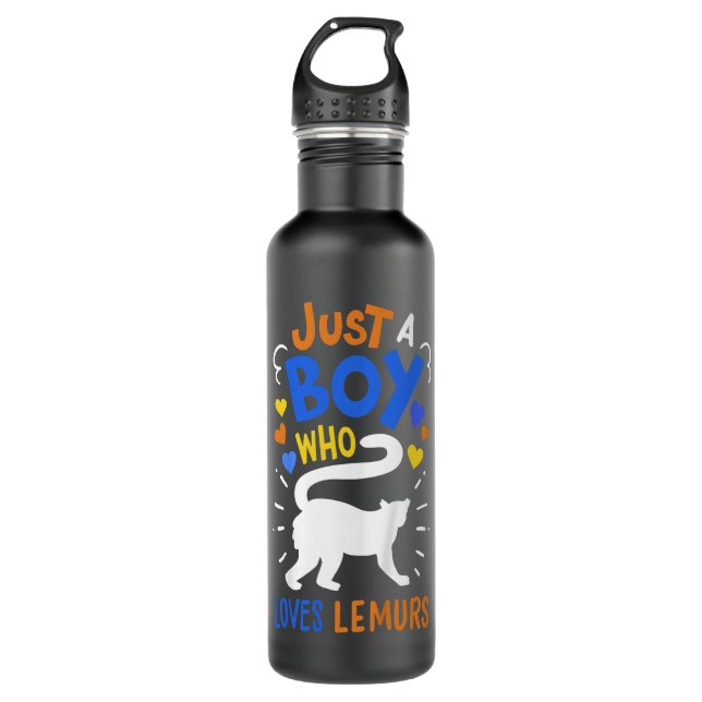 Bouteille D'eau Enfants Lemur Pour Garçons Ou Filles Joli Cadeau L (Devant)