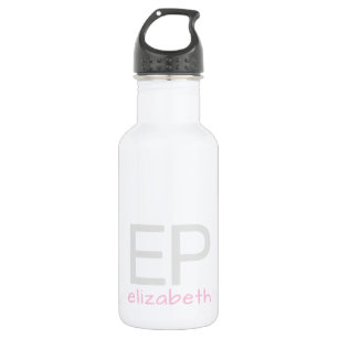 Bouteille D'eau Enfants modernes rose blanc Personnalisé Petit
