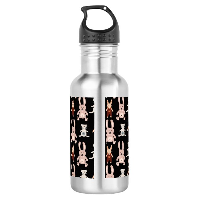 Bouteille D'eau Enfants Teddy Bear Chat Panda Bunny Toy Motif (Dos)