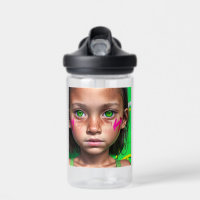 Enfants tribaux | Yeux verts de la fille stoïque f