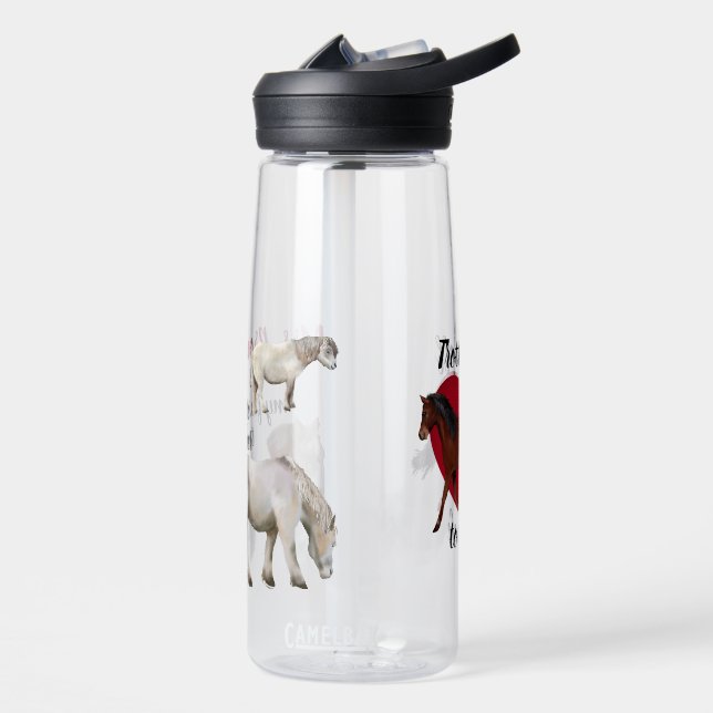 Bouteille D'eau Enseignant amoureux des chevaux (Gauche)