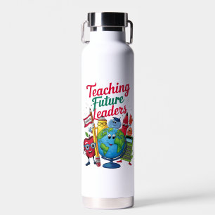 Bouteille D'eau Enseignement Rétro Dirigeants Futurs Enseignant Éc