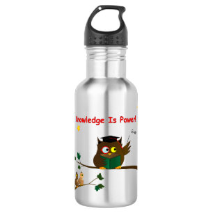 Bouteille D'eau Enseigner la chouette avisée