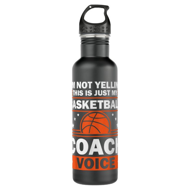 Bouteille D'eau Entraîneur De Basket-Ball cool Pour Hommes Équipe  (Devant)