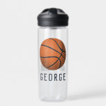 Bouteille D'eau Entraîneur de basket-ball moderne et sportif<br><div class="desc">Cette bouteille d'eau mignonne et moderne présente une illustration de basket-ball avec de l'espace pour ajouter votre nom et numéro de maillot (ou âge !). Idéal pour les amateurs de sport ou un athlète de basket en herbe. Idéal pour les enfants ou les adultes - cadeau parfait pour l'entraîneur!</div>