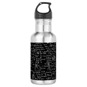 Bouteille D'eau Équations de physique sur //noir