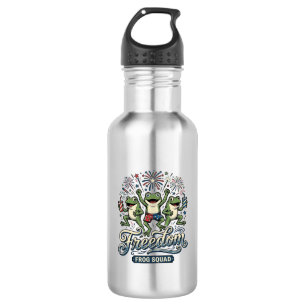 Bouteille D'eau Équipe de grenouille de liberté Modèle de chemise