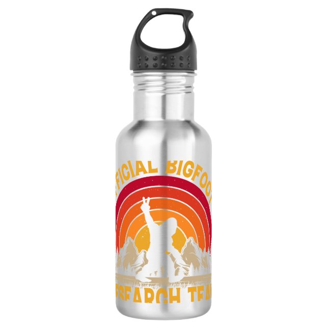 Bouteille D'eau Équipe de recherche originale de Bigfoot (Devant)