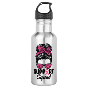 Bouteille D'eau Équipe de soutien Nœud désordonné Guerrière rose C