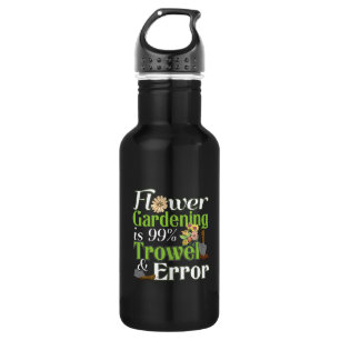 Bouteille D'eau Erreur de voyelle de jardinage de fleur - Jeu de j