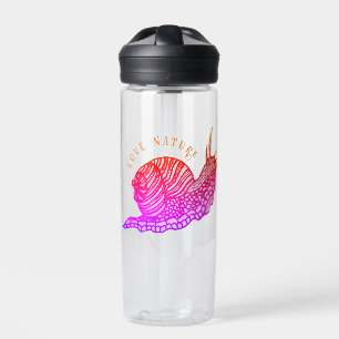 Bouteille D'eau Escargot dans le style graphique