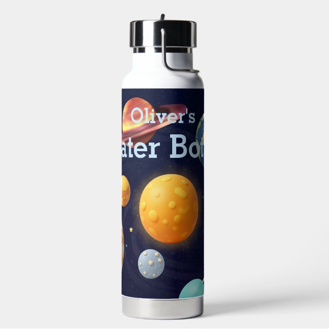 Bouteille D'eau Espace mignon nom personnalisé du système solaire  (Gym)