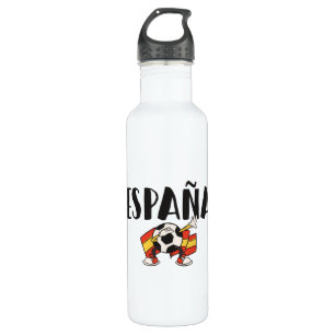 Bouteille D'eau Espagne Football Fan Shirt Drapeau