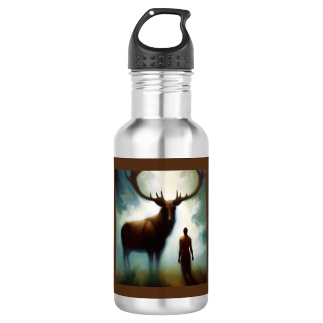 Bouteille D'eau Esprit Animal Elk 1 (Devant)