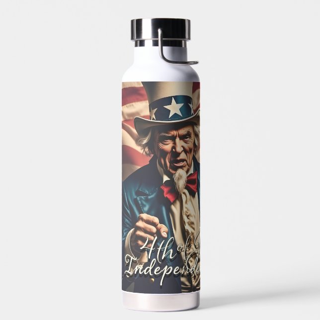 Bouteille D'eau Esprit de liberté en rouge, blanc et bleu (Gauche)