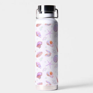 Bouteille D'eau Esthétique Océanique Pastel Coquillage & Perle