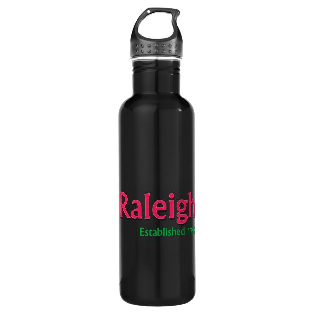 Bouteille d'eau établie de Raleigh (24 oz) (Devant)