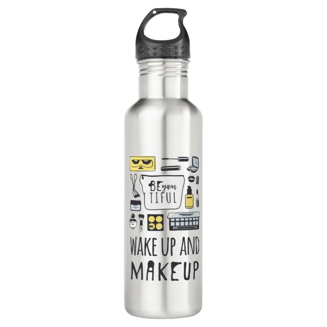 Bouteille D'eau Êtes vous Tiful que | réveillent et maquillage (Devant)