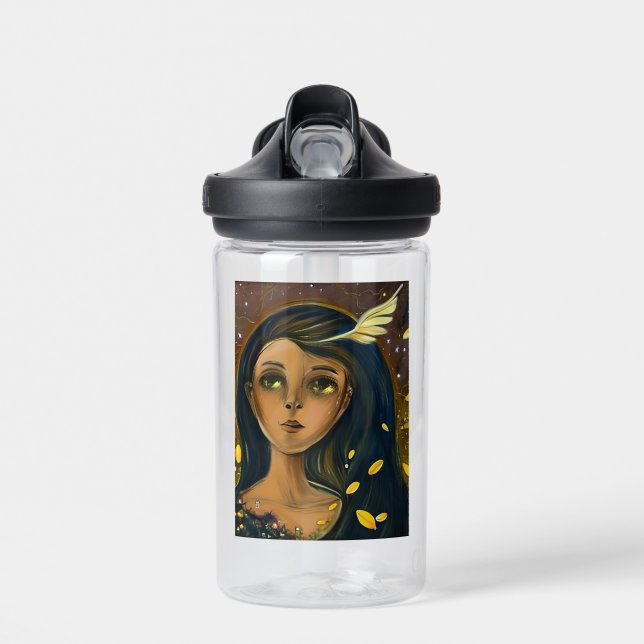 Bouteille D'eau Éthérée Enchantée fille angélique (Avant)