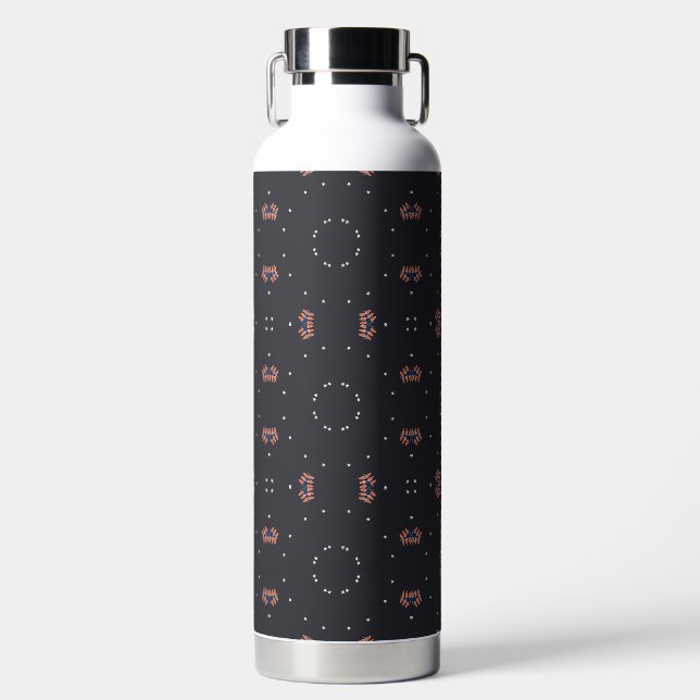 Bouteille D'eau Étoiles et motif d'engin spatial unique (Avant)