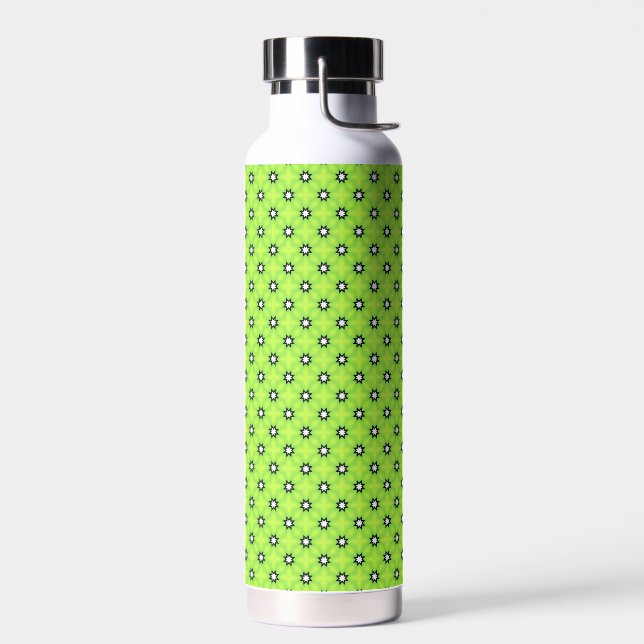Bouteille D'eau Étoiles noires et blanches (Gauche)