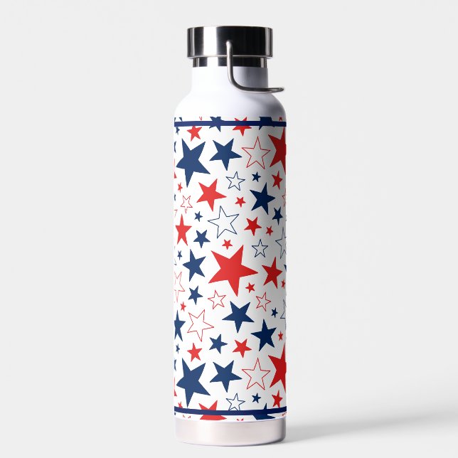 Bouteille d'eau Étoiles patriotiques (Gauche)