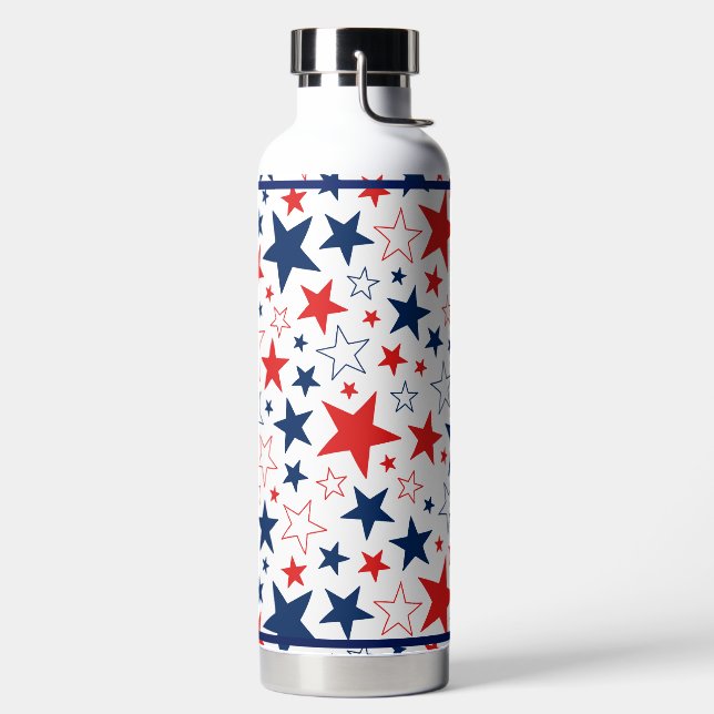 Bouteille d'eau Étoiles patriotiques (Droite)