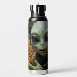 Bouteille D'eau Être Alien Extraterrestre avec un Rayon de Miel
