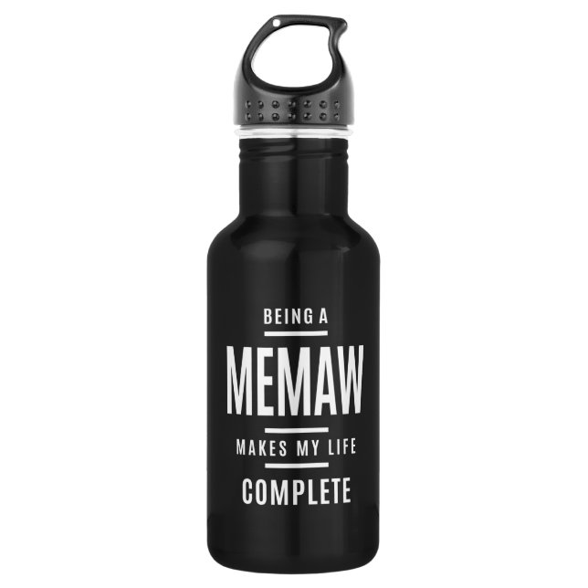 Bouteille D'eau Être un Memaw rend ma vie complète (Devant)
