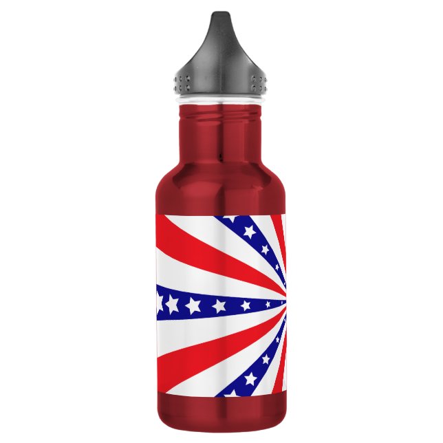 Bouteille D'eau Explosion de soleil patriotique (Gauche)