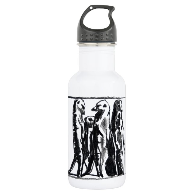 Bouteille D'eau Exposant au soleil Meerkats - (Devant)