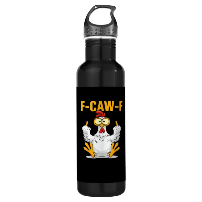 Bouteille D'eau F-Caw-F-Chicken Essential Funny Trendy (Devant)