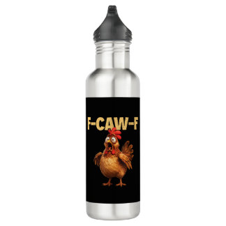 Bouteille D'eau F Caw F Funny Chicken Pun Dark Humor Sarcasm 