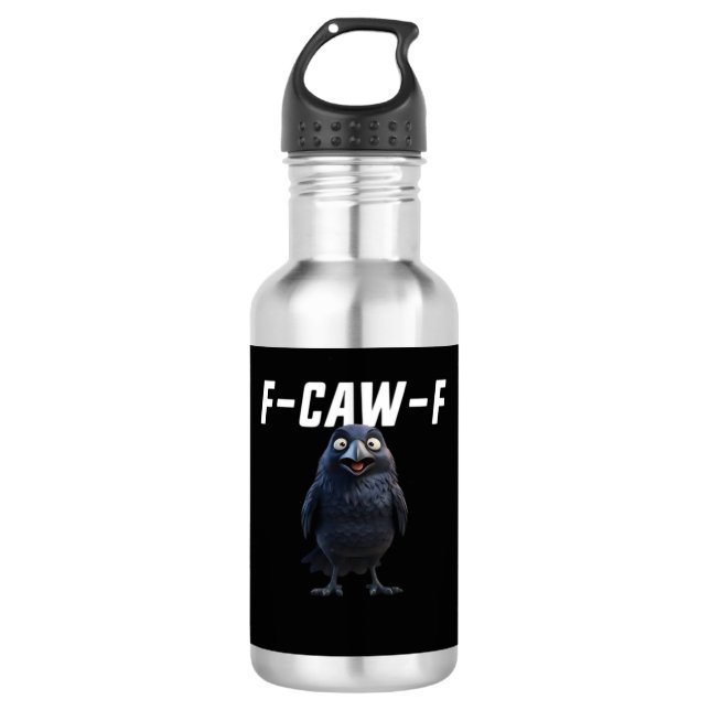 Bouteille D'eau F Caw F Raven Funny Gear Creative Style (Devant)