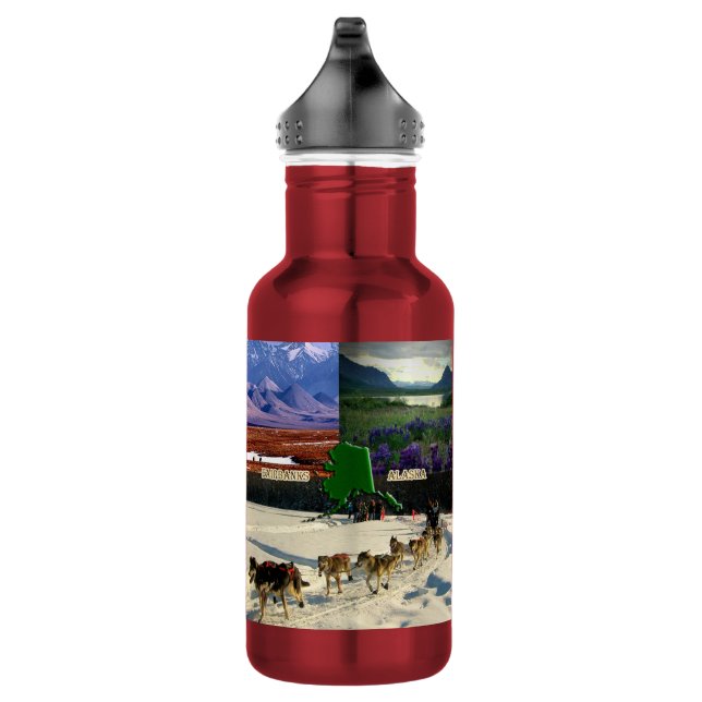 Bouteille D'eau Fairbanks, collage en Alaska (Droite)