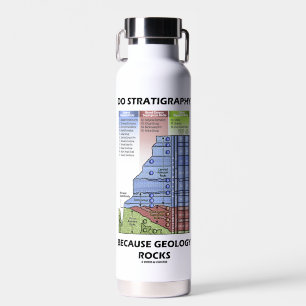 Bouteille D'eau Faire de la stratigraphie parce que la géologie ro