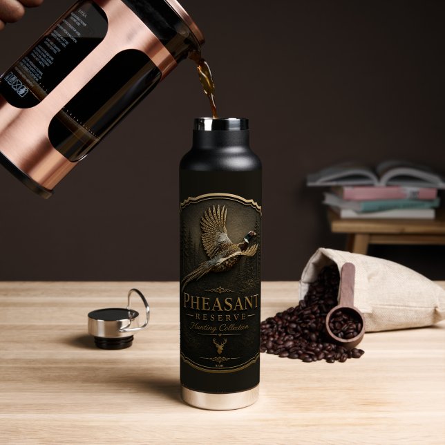 Bouteille D'eau Faisan, Chasse Royale (Café (pivoté))