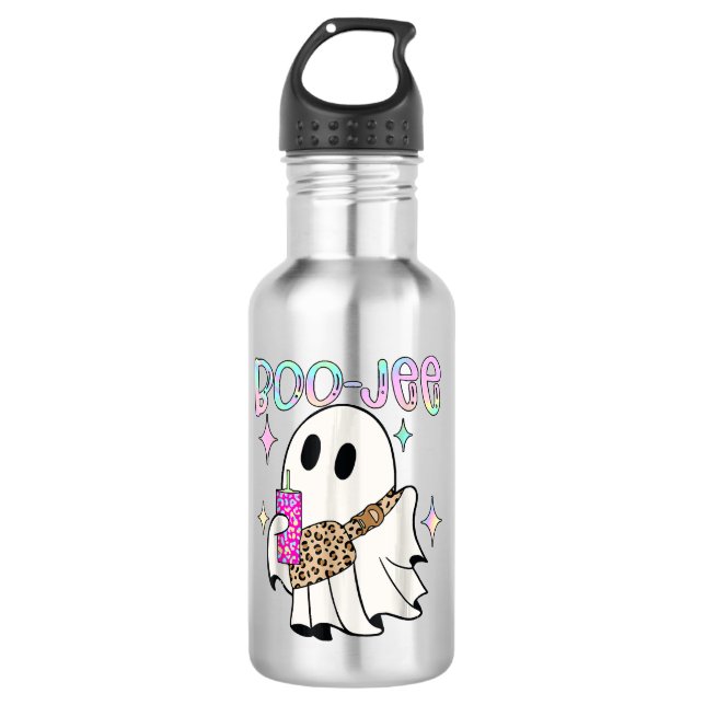 Bouteille D'eau Fantôme drôle d'Halloween Boo Jee (Devant)