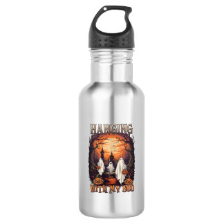 Bouteille D'eau Fantômes de Halloween de Boo suspendus Citrouilles