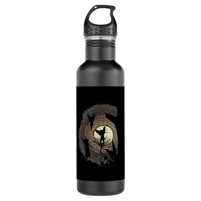 Bouteille D'eau Fées dans l'imaginaire de clair de lune (Devant)