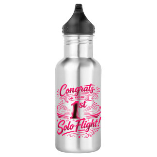 Bouteille D'eau Félicitations pour votre 1er vol solo !
