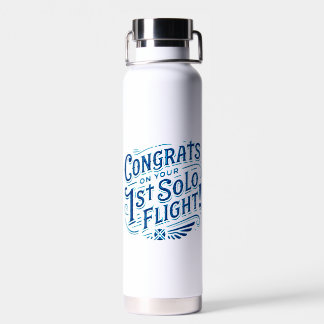 Bouteille D'eau Félicitations pour votre 1er vol solo !