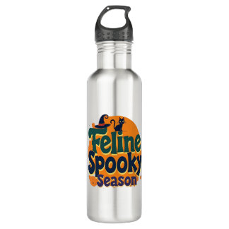 Bouteille D'eau Feline Spooky Season