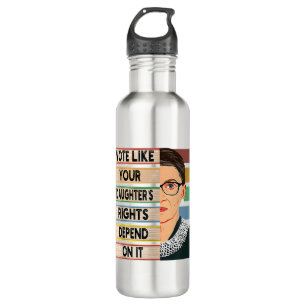 Bouteille D'eau Feministe Ruth Bader Ginsburg RBG Citation Girl Wi